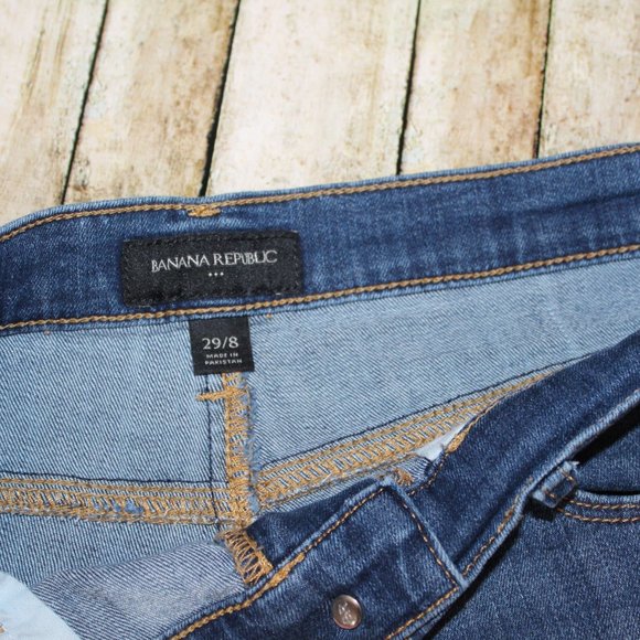 Banana Republic Jean Denim Short Size 29 8 - Picture 2 of 3